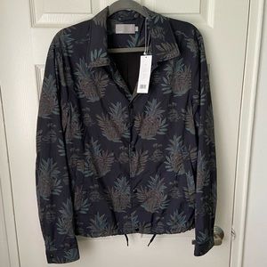 NWT Vince Men's Tropical Print Coaches Jacket
